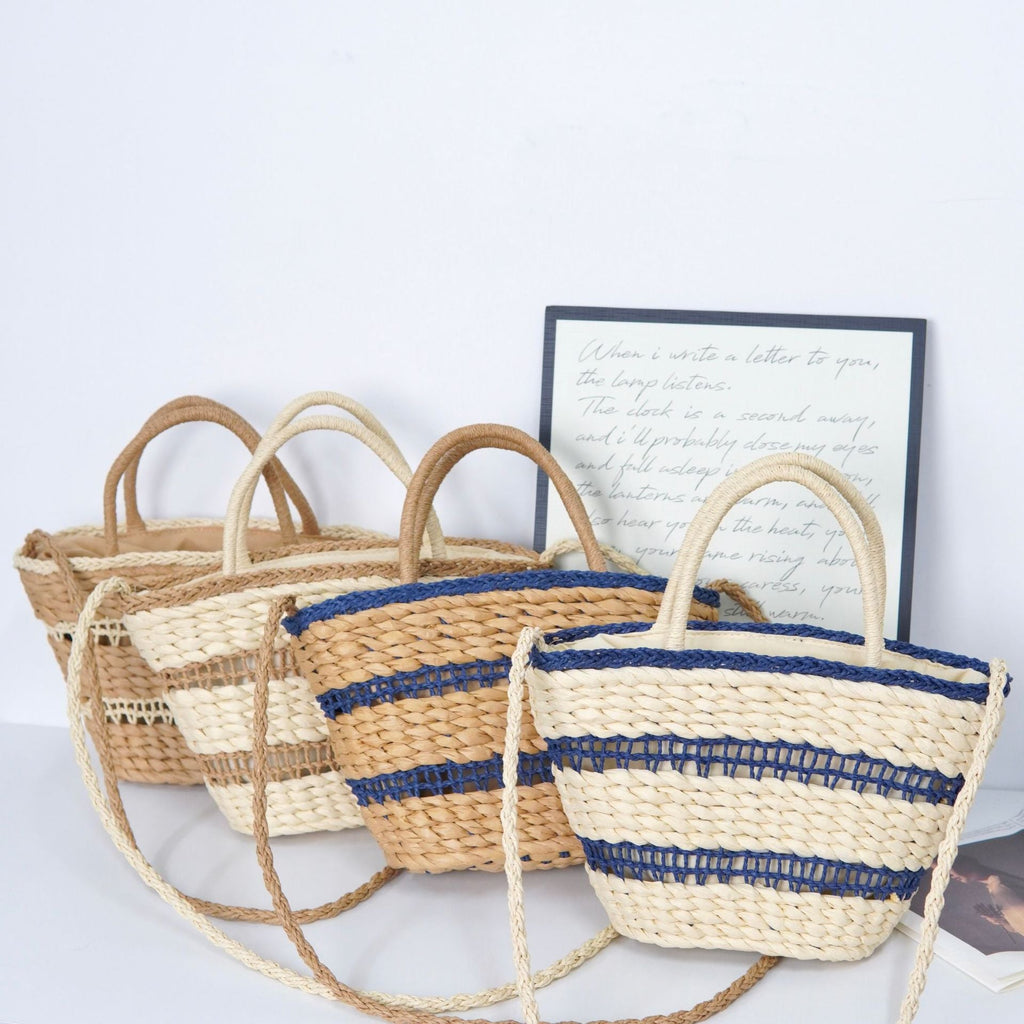 Handwoven Straw Shoulder Bag – Exquisite Beach Vacation Purse, Premium Resort Tote