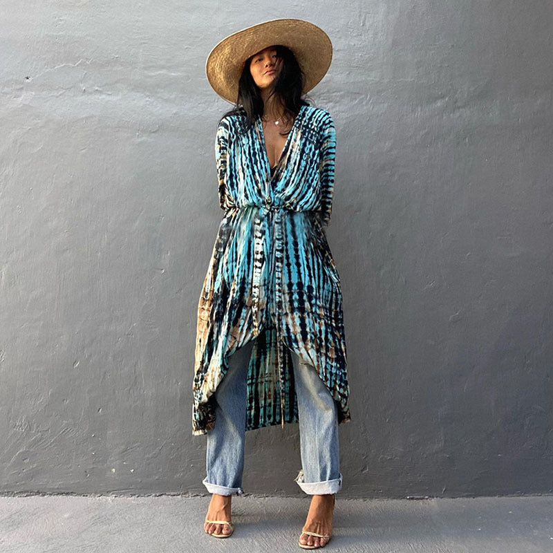 Tie-Dye Beach Kimono