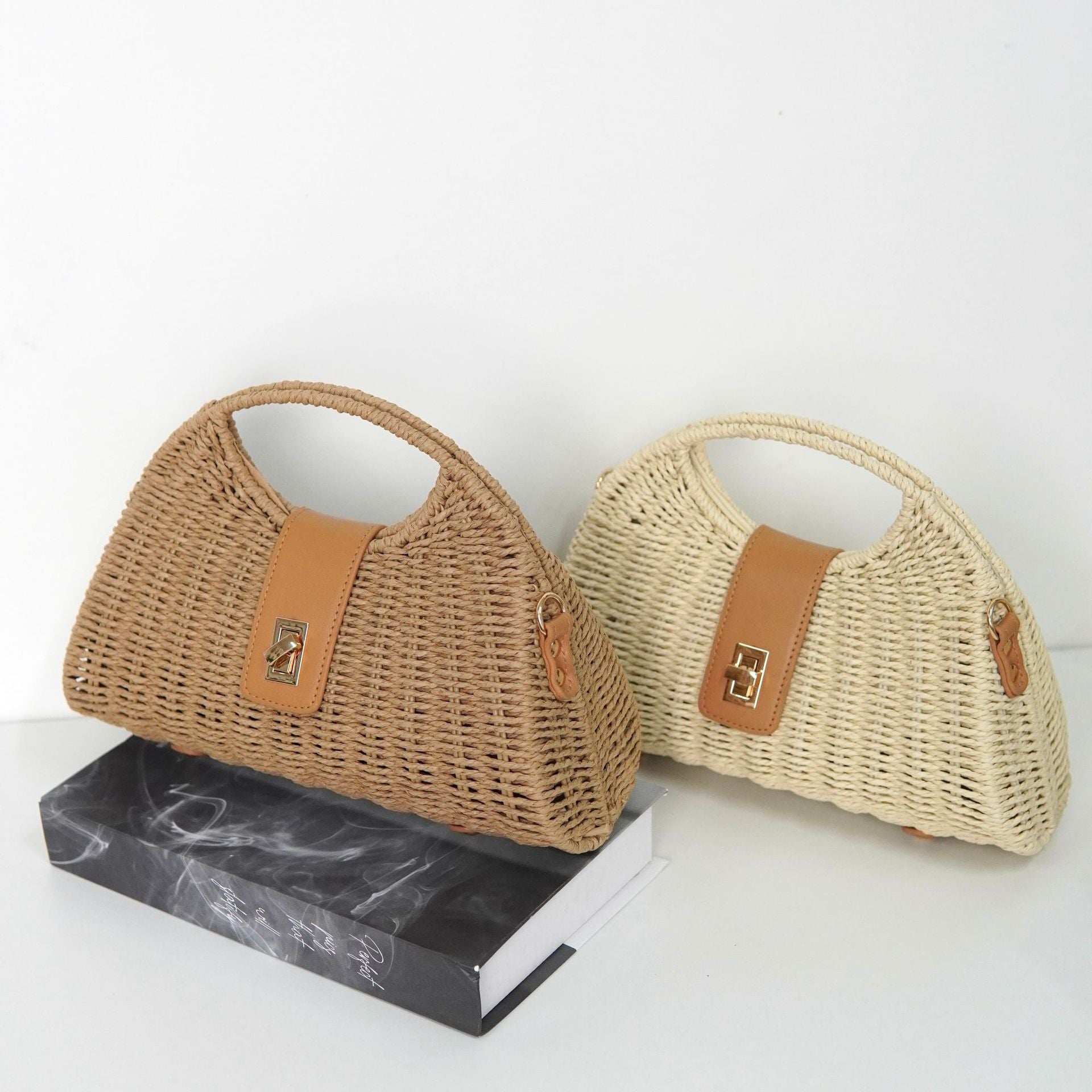 Woven Purse, Vacation Beach Tote Handbag