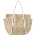 Summer Straw Tote – Large Shoulder Beach Bag, Handwoven