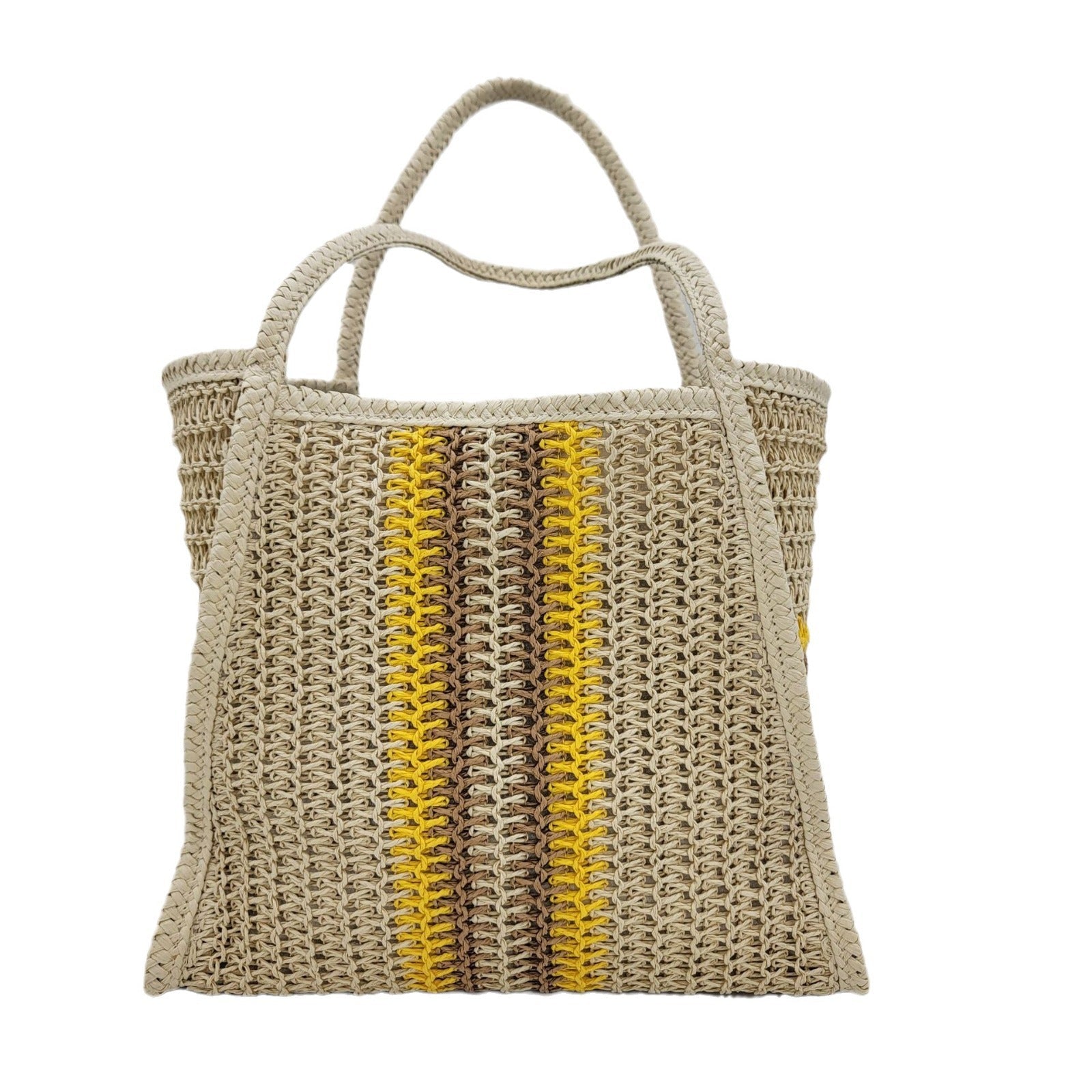 Beach/Vacation Shoulder Bag – Large Woven Tote, Commuter-Ready Straw Purse