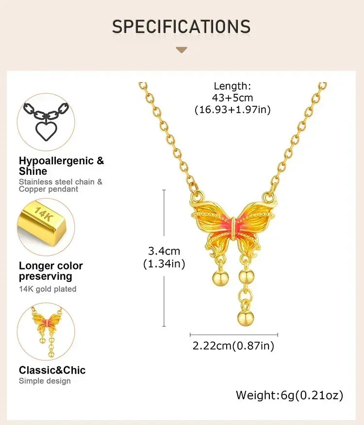 Waterproof 18k Gold Plated Summer Beach Necklace