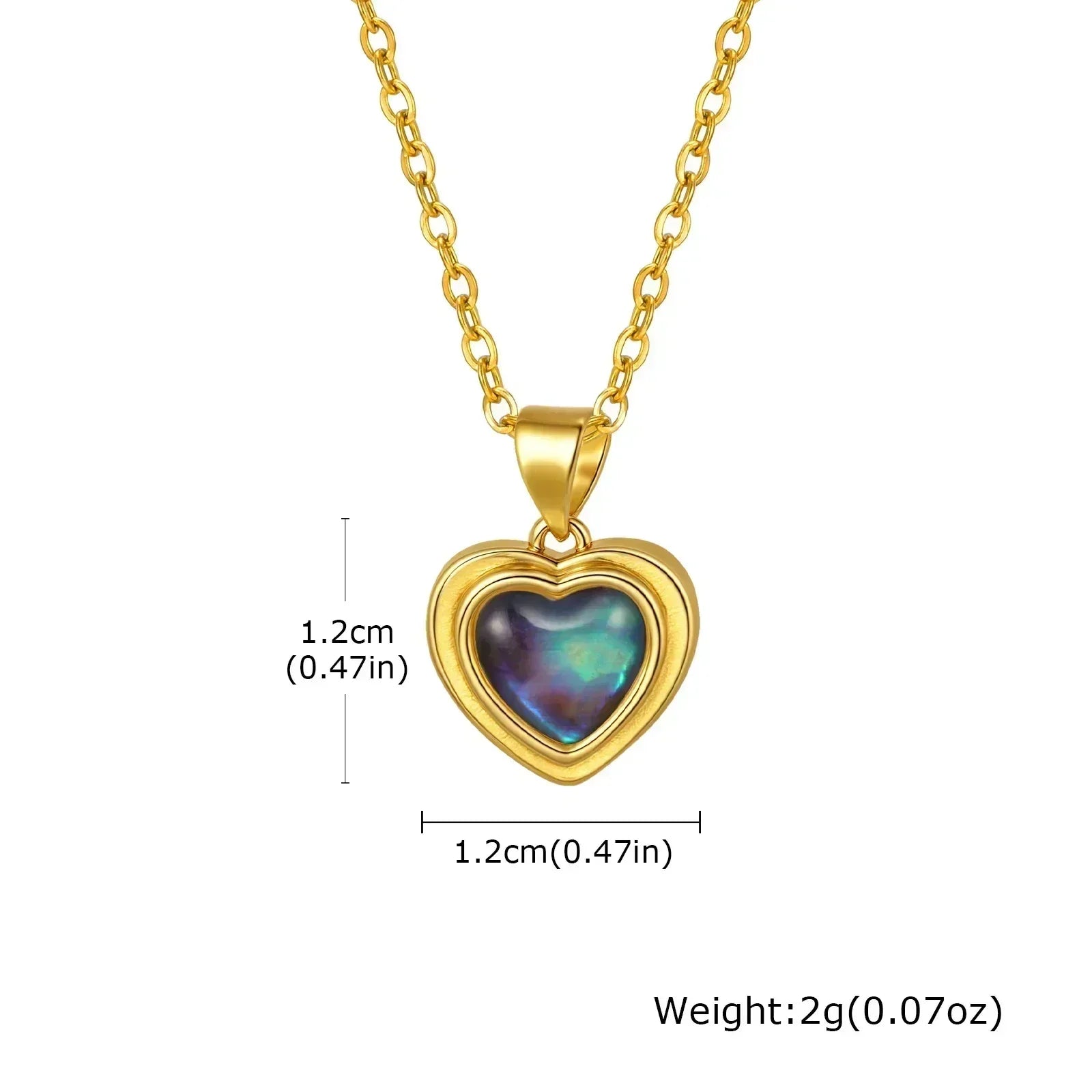 Waterproof Necklace for Women, Nature Abalone Shell