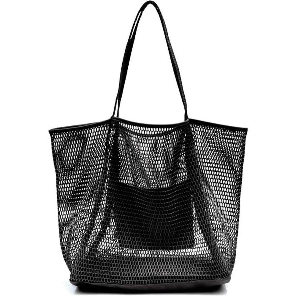 Large Capacity Mesh Beach Bag - for Outdoor Travel & Storage