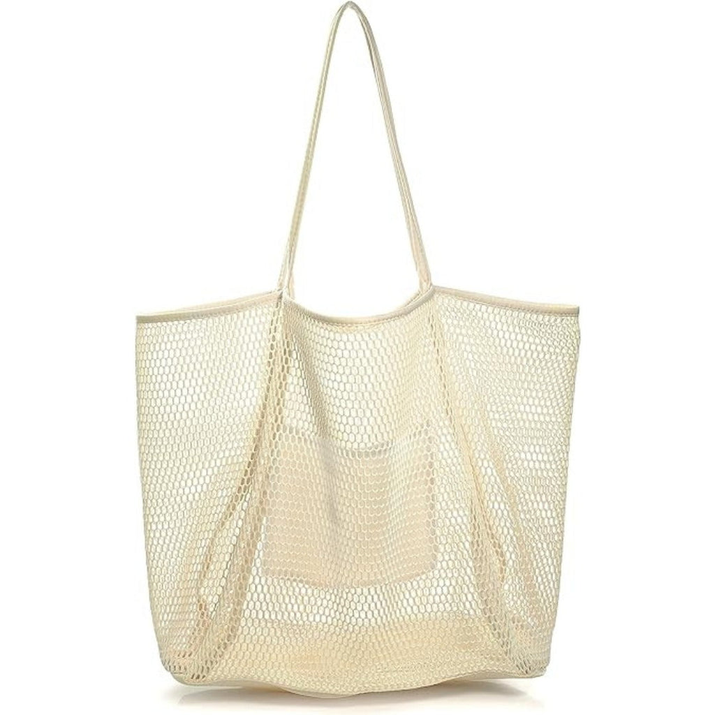 Large Capacity Mesh Beach Bag - for Outdoor Travel & Storage