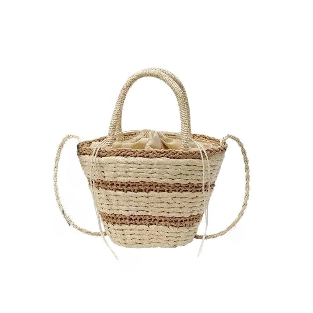 Handwoven Straw Shoulder Bag – Exquisite Beach Vacation Purse, Premium Resort Tote