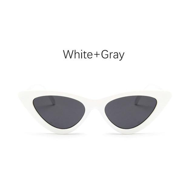 Luxury Black Design Sun Glasses Colorful Frames Vintage Sunglasses For Woman New Cat Eye Eyewear Triangular Retro Shades Ideal Glasses For Driving UV400
